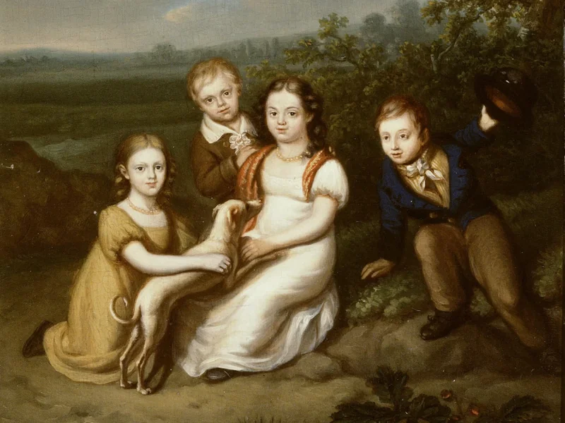 1794-Christiaan van Geelen - Ritratto dei figli di Nicolaas van Heukelom